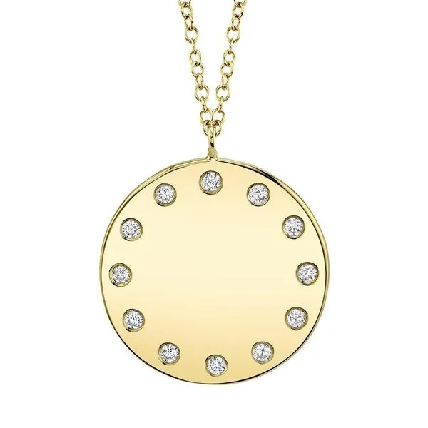 Diamond Disc Necklace Hingham Jewelers Hingham, MA