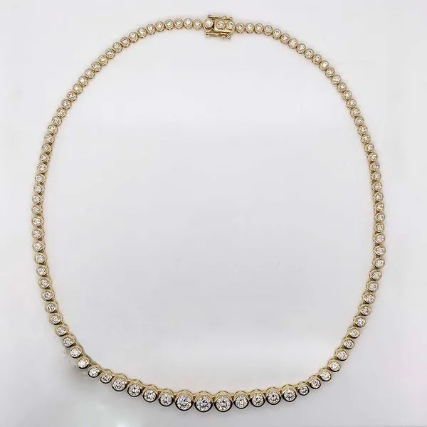 Graduated Diamond Tennis Necklace Hingham Jewelers Hingham, MA