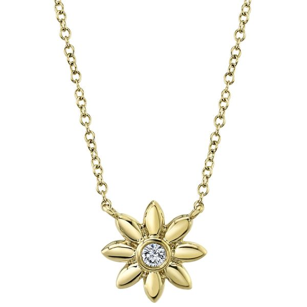 Diamond Daisy Necklace Hingham Jewelers Hingham, MA