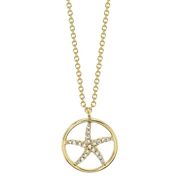 Diamond Starfish Necklace Hingham Jewelers Hingham, MA