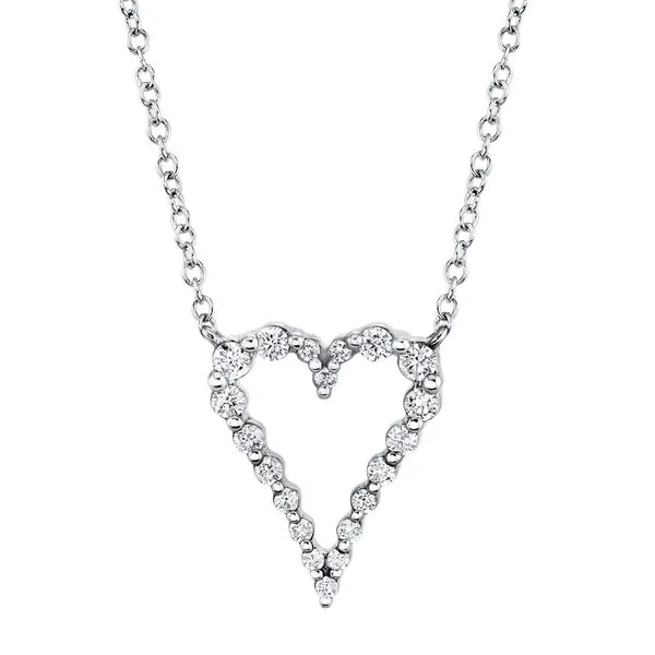Diamond Open Heart Necklace Hingham Jewelers Hingham, MA