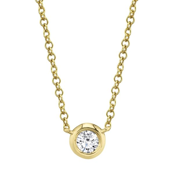 Diamond Bezel Necklace Hingham Jewelers Hingham, MA