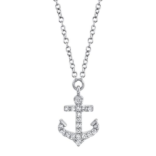 Diamond Anchor Necklace Hingham Jewelers Hingham, MA