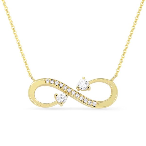 Diamond Pave Infinity Necklace Hingham Jewelers Hingham, MA