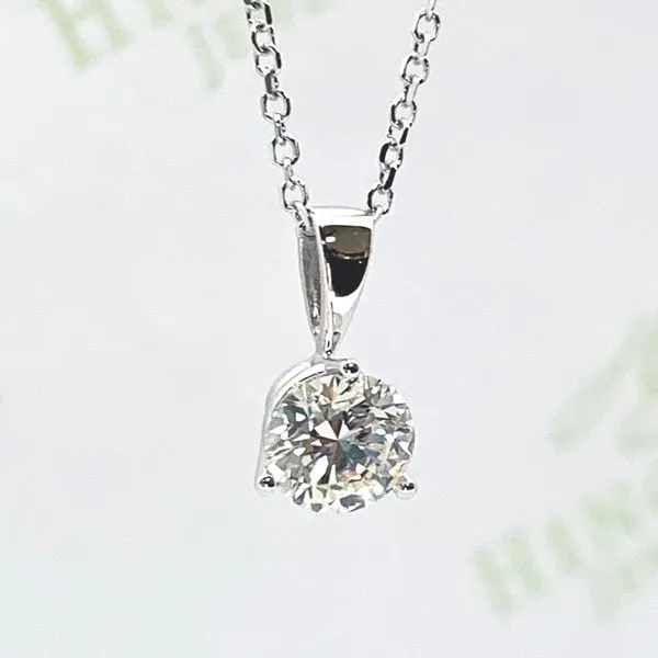 Diamond Solitaire Pendant Hingham Jewelers Hingham, MA