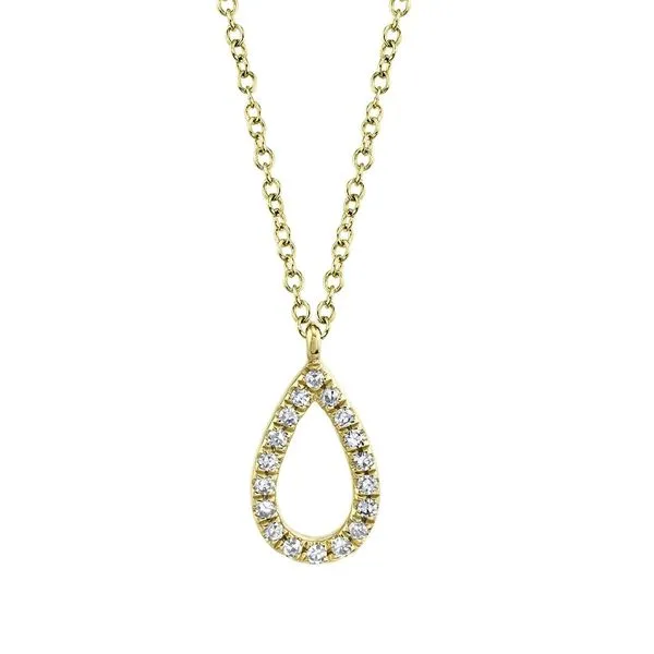 Diamond Teardrop Pendant Necklace Hingham Jewelers Hingham, MA