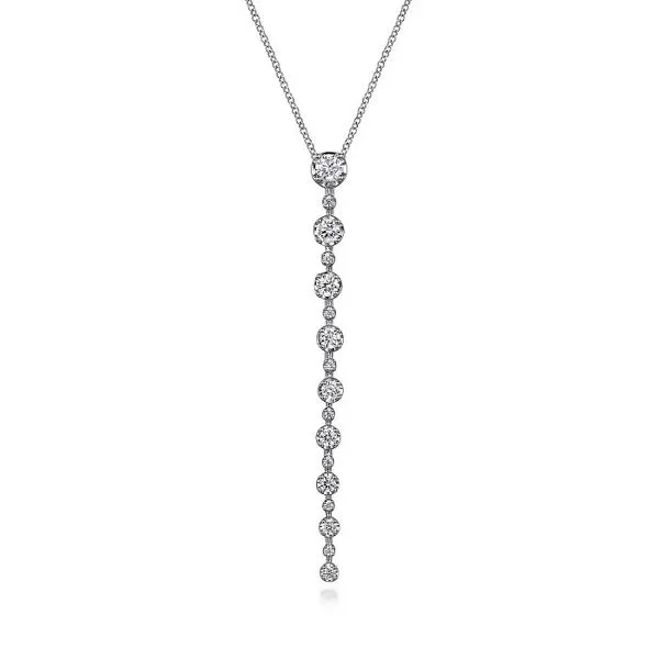 Vertical Diamond Bar Pendant Necklace Hingham Jewelers Hingham, MA