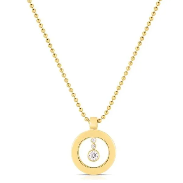 Cento Shiny Baby O Diamond Pendant Necklace Hingham Jewelers Hingham, MA