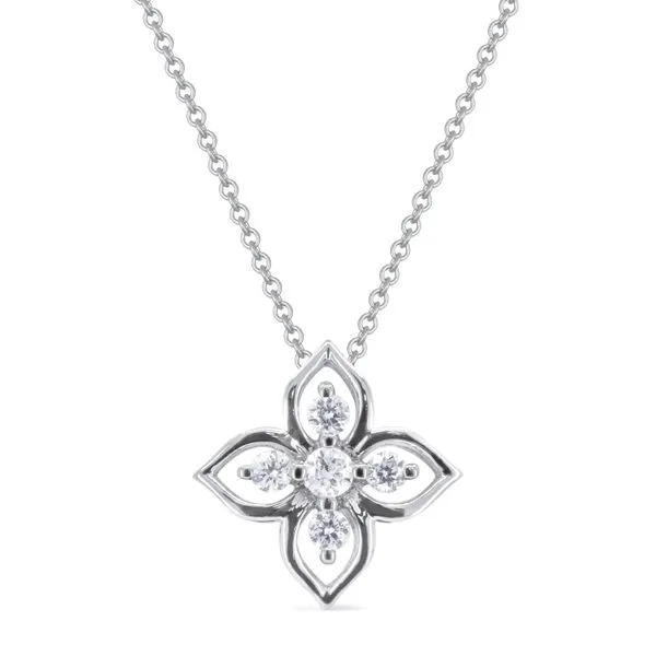 Open Flower Pendant Necklace Hingham Jewelers Hingham, MA