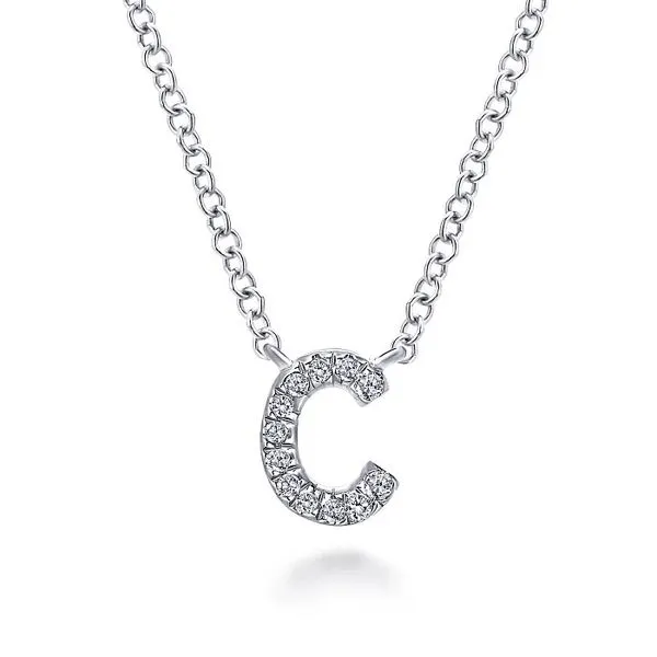 Diamond Initial C Necklace Hingham Jewelers Hingham, MA