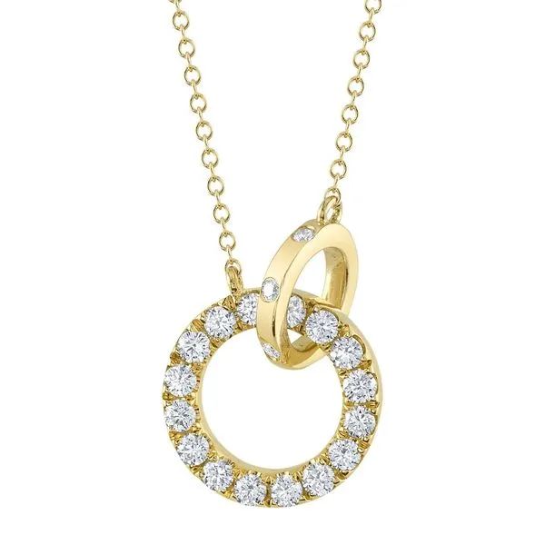 Interlocked Diamond Circles Necklace Hingham Jewelers Hingham, MA