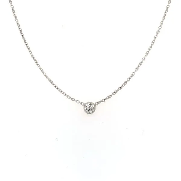 Diamond Bezel Necklace Hingham Jewelers Hingham, MA