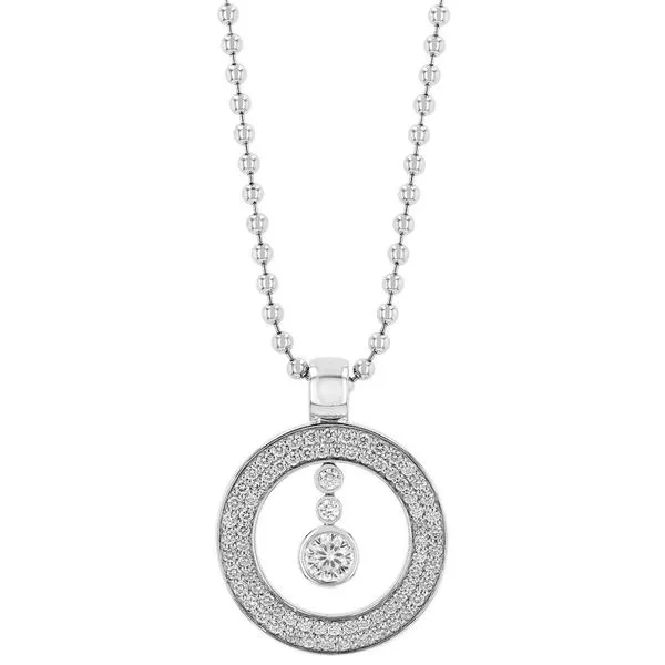 Cento Pave Baby O Diamond Pendant Necklace Hingham Jewelers Hingham, MA