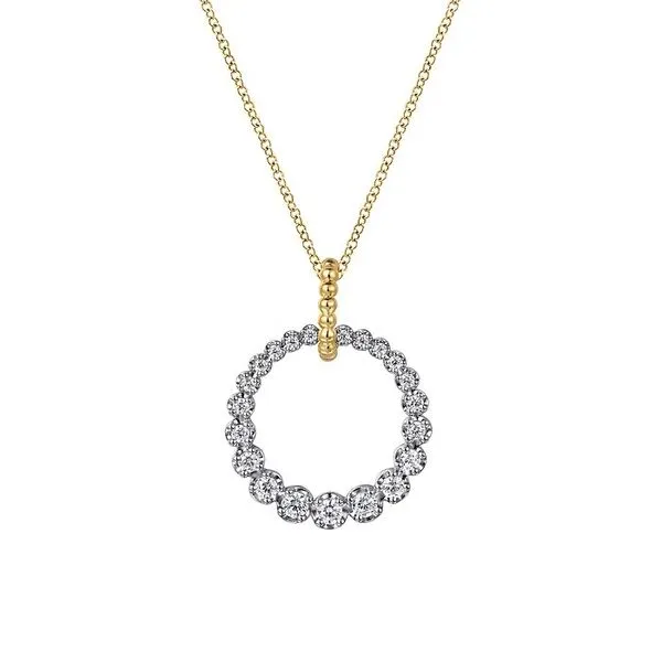 Graduated Diamond Circle Necklace Hingham Jewelers Hingham, MA