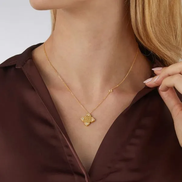 Arabesque Diamond Necklace Image 2 Hingham Jewelers Hingham, MA