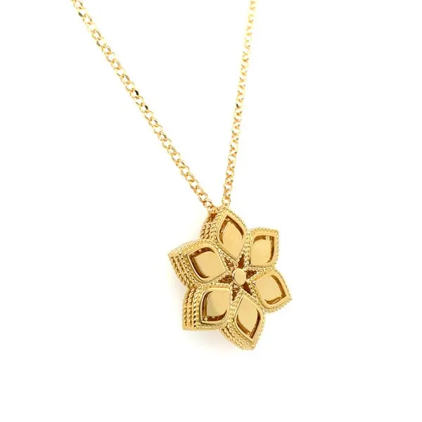 Vernazza Diamond Medallion Pendant Necklace Image 2 Hingham Jewelers Hingham, MA