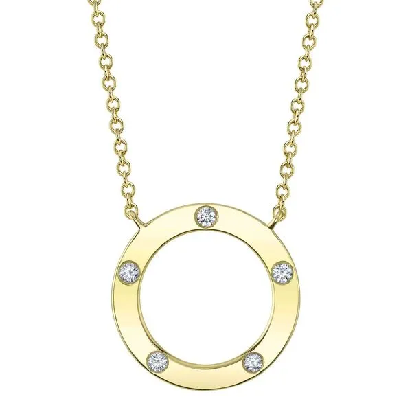 Diamond Circle Necklace Hingham Jewelers Hingham, MA