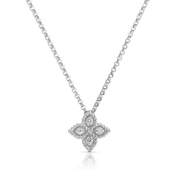 Princess Flower Small Pendant Necklace Hingham Jewelers Hingham, MA