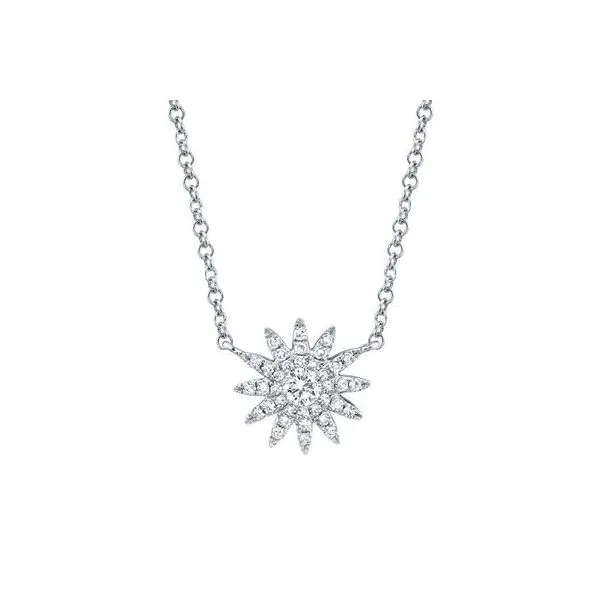 Diamond Starburst Necklace Hingham Jewelers Hingham, MA