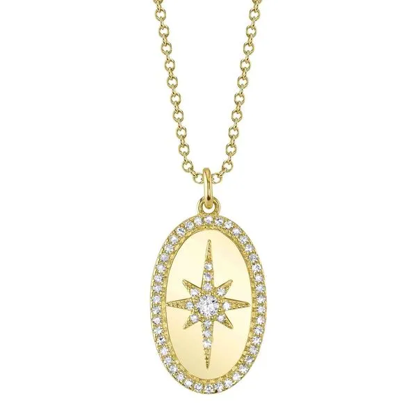 North Star Medallion Pendant Necklace Hingham Jewelers Hingham, MA