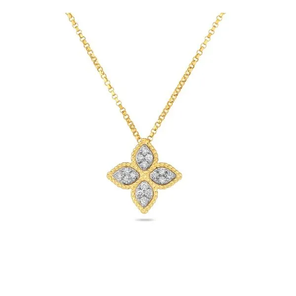Princess Flower Pendant Necklace