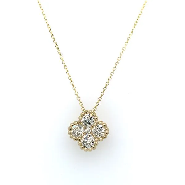 Diamond Clover Slide Pendant Necklace Hingham Jewelers Hingham, MA