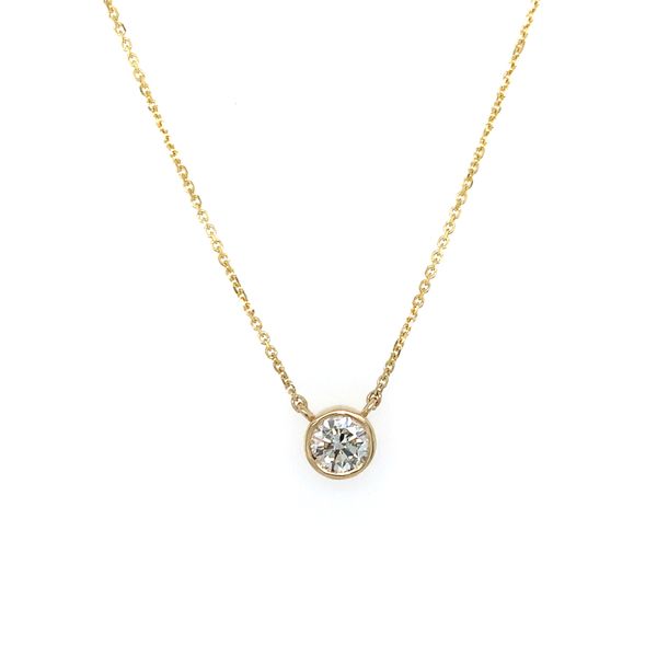 Diamond Bezel Pendant Necklace Hingham Jewelers Hingham, MA