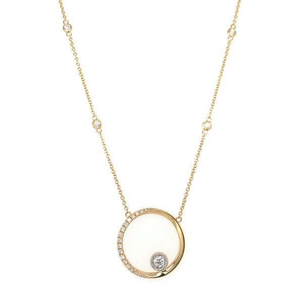 Diamond Circle Pendant Necklace Hingham Jewelers Hingham, MA