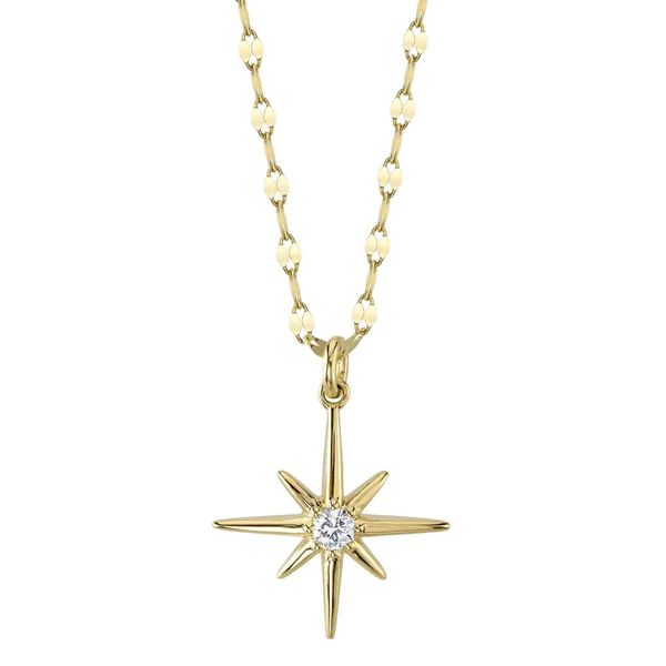 North Star Diamond Pendant Necklace Hingham Jewelers Hingham, MA