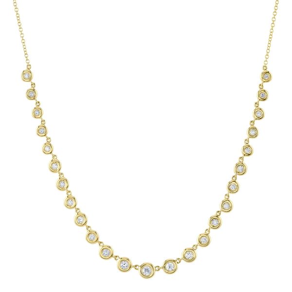 Bezel Set Diamond Necklace Hingham Jewelers Hingham, MA