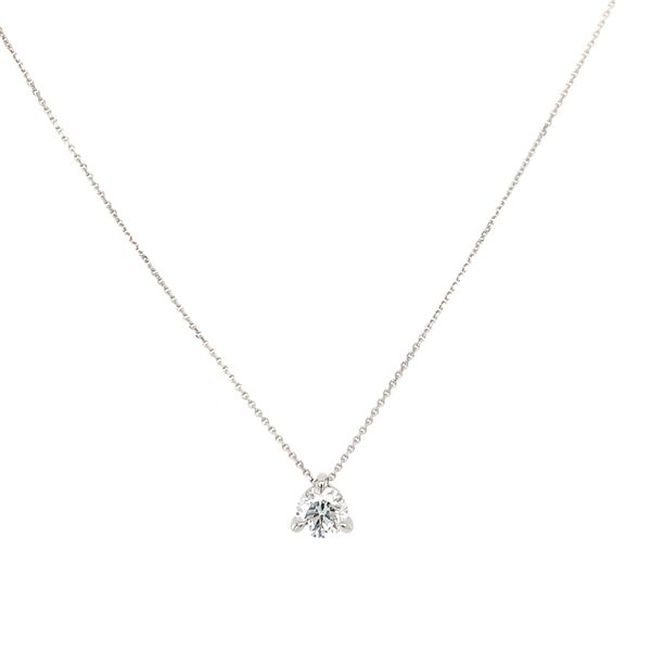 Lab Grown Diamond Solitaire Pendant Necklace Hingham Jewelers Hingham, MA