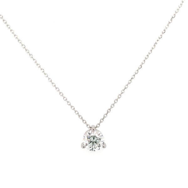 Lab Grown Diamond Solitaire Pendant Necklace Hingham Jewelers Hingham, MA