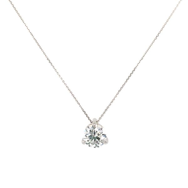 Lab Grown Diamond Solitaire Pendant Necklace Hingham Jewelers Hingham, MA