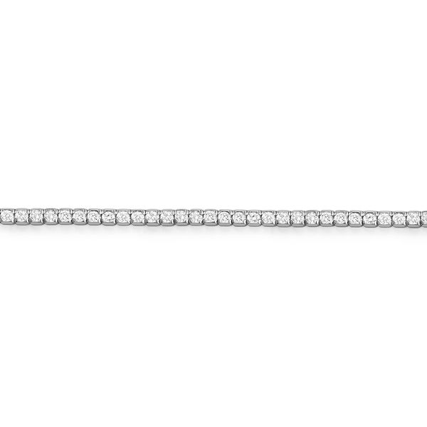 Diamond Tennis Necklace Image 2 Hingham Jewelers Hingham, MA