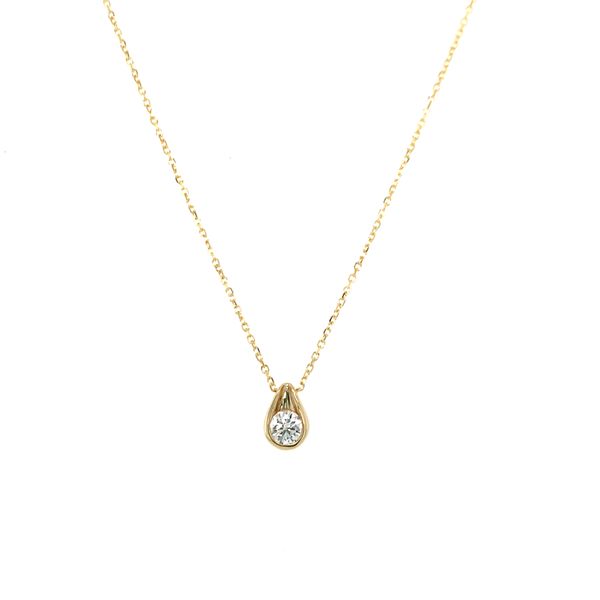 Teardrop Slide Diamond Pendant Necklace Hingham Jewelers Hingham, MA
