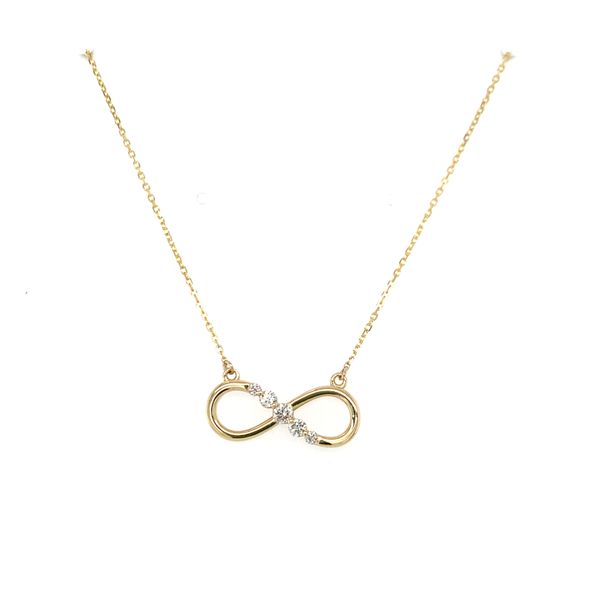 Diamond Infinity Stationary Pendant Necklace Hingham Jewelers Hingham, MA