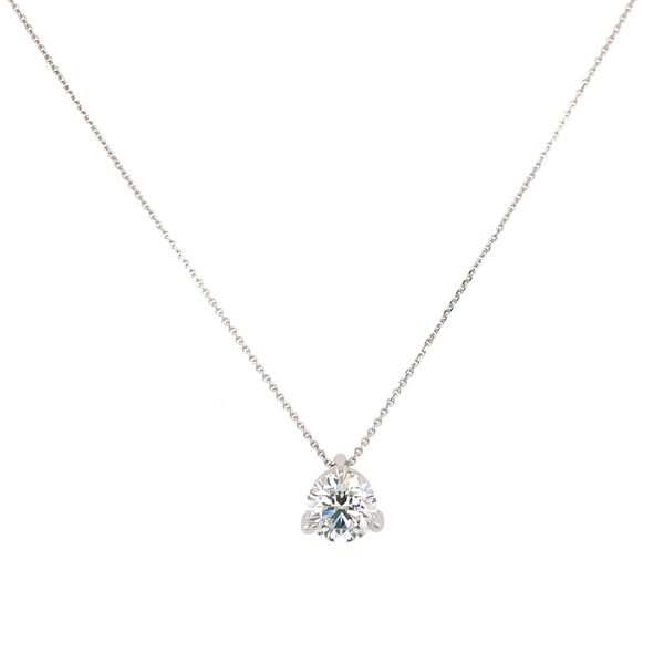 Lab Grown Diamond Solitaire Pendant Necklace Hingham Jewelers Hingham, MA