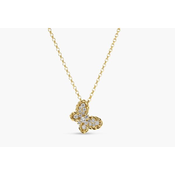 Jasmine Pave Diamond Butterfly Necklace Hingham Jewelers Hingham, MA