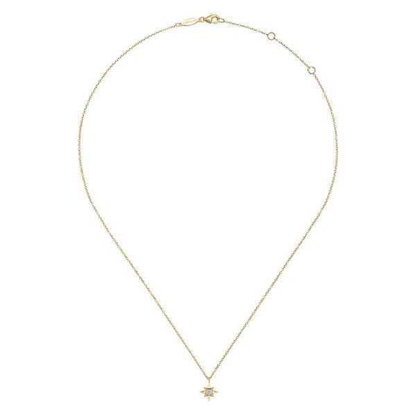 Diamond Star Pendant Necklace Image 2 Hingham Jewelers Hingham, MA