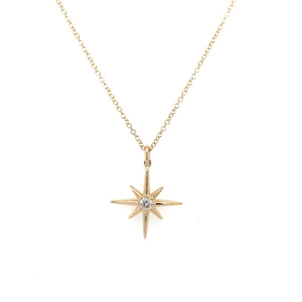 North Star Diamond Pendant Necklace Hingham Jewelers Hingham, MA