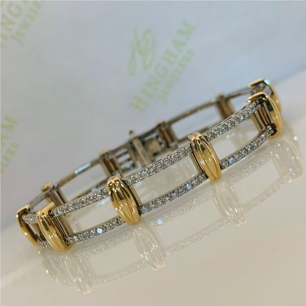 Two Tone Diamond Bracelet Hingham Jewelers Hingham, MA