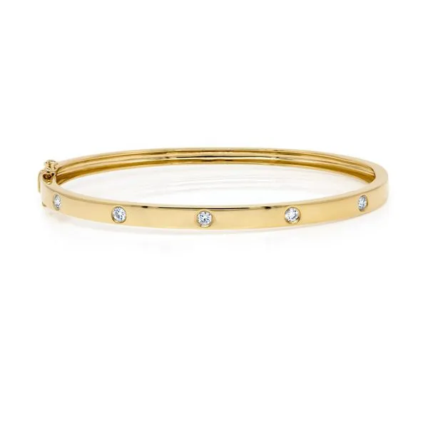 Gold + Diamond Bangle Hingham Jewelers Hingham, MA