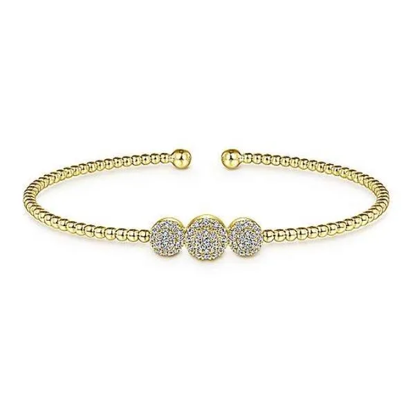 Diamond Pave Circle Stacking Bracelet Hingham Jewelers Hingham, MA
