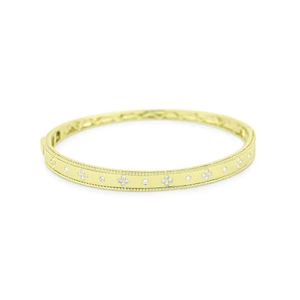 Diamond Cluster Bangle Bracelet Hingham Jewelers Hingham, MA