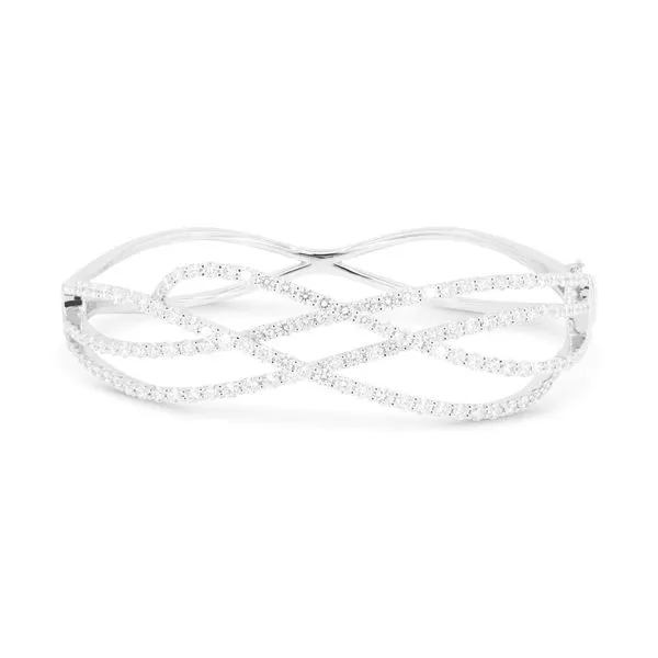 Diamond Swirl Bangle Bracelet Hingham Jewelers Hingham, MA