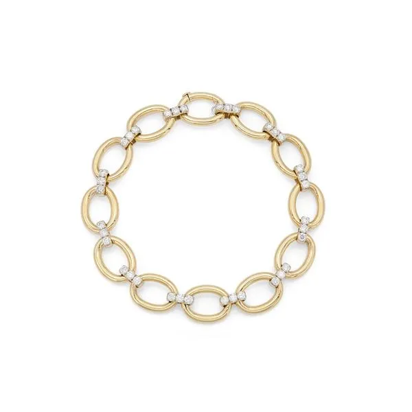 Oval Link Diamond Bracelet Hingham Jewelers Hingham, MA