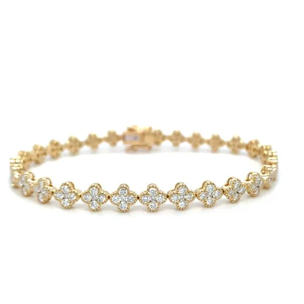 Diamond Clover Tennis Bracelet Hingham Jewelers Hingham, MA