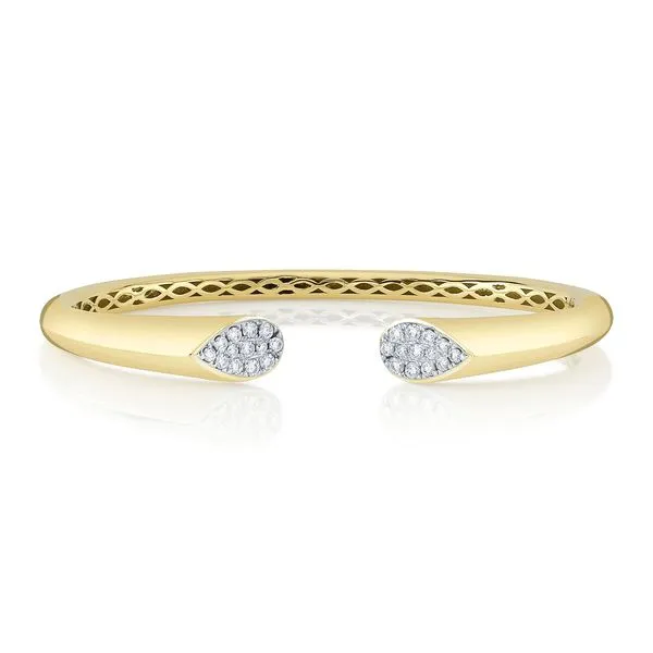 Diamond Pave Open Bangle Bracelet Hingham Jewelers Hingham, MA