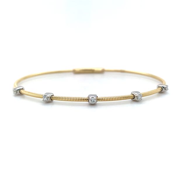 Diamond Flexible Bangle Bracelet Hingham Jewelers Hingham, MA