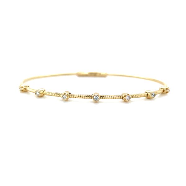 Diamond Flexible Bangle Bracelet Hingham Jewelers Hingham, MA
